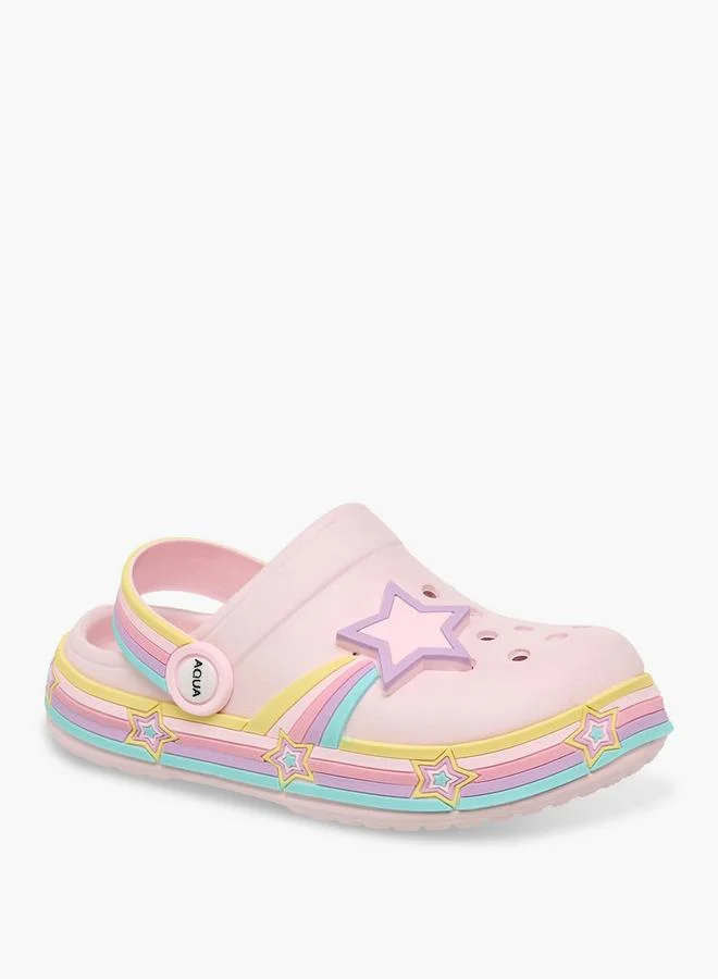 أكوا Girls Light-Up Clogs